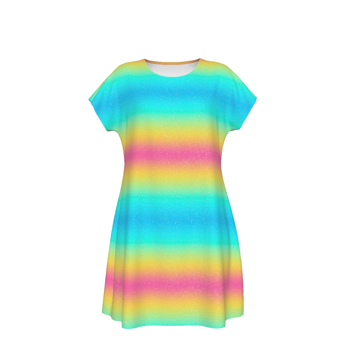 Rainbow Ombre - Women's T-Shirt Dress