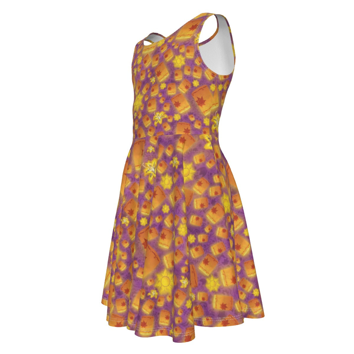 Lantern Glow Festival - Kid's Sleeveless Skater Dress