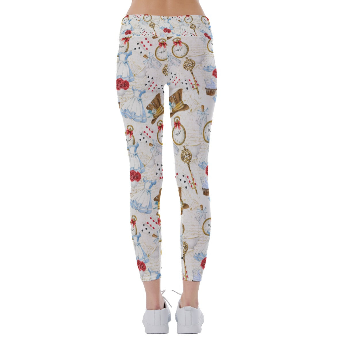 Curious Wonderland Icons - Women's Yoga Leggings
