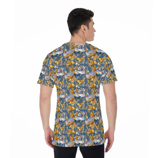 Puppy Love Sketch - Men's Short Sleeve T-Shirt