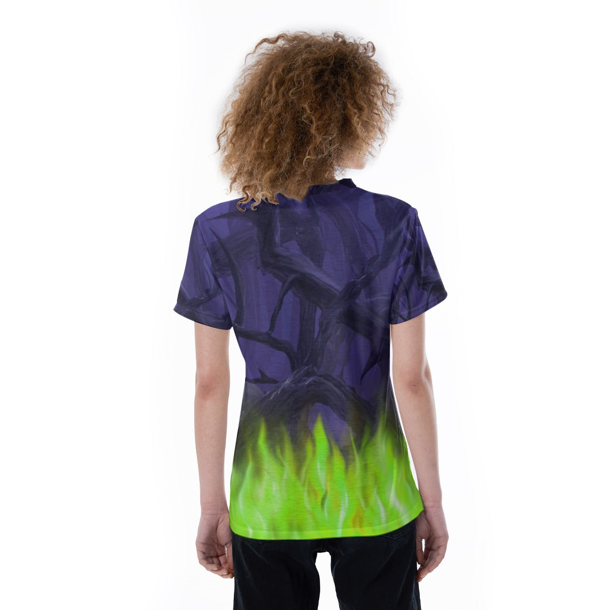 Enchanted Thorn Forest - Women's Short Sleeve V-Neck T-Shirt