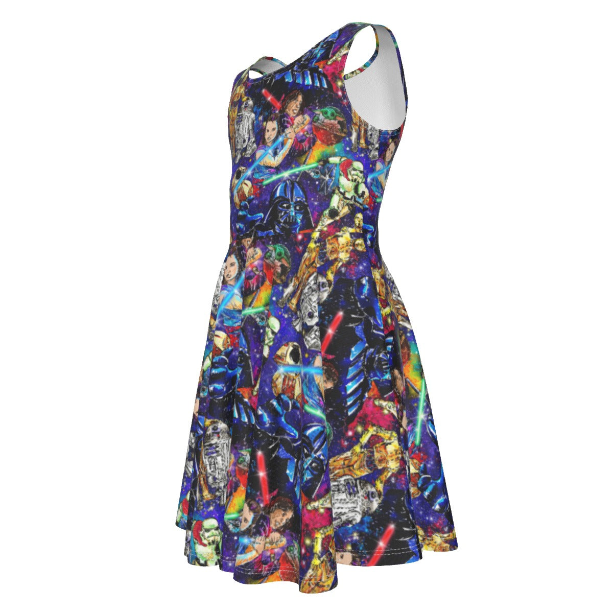 Galaxy Saga - Kid's Sleeveless Skater Dress