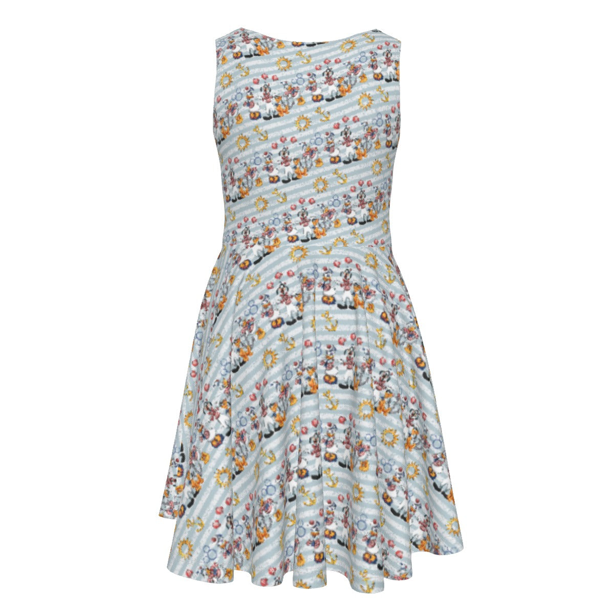 Set Sail with the Crewends - Kid's Sleeveless Skater Dress