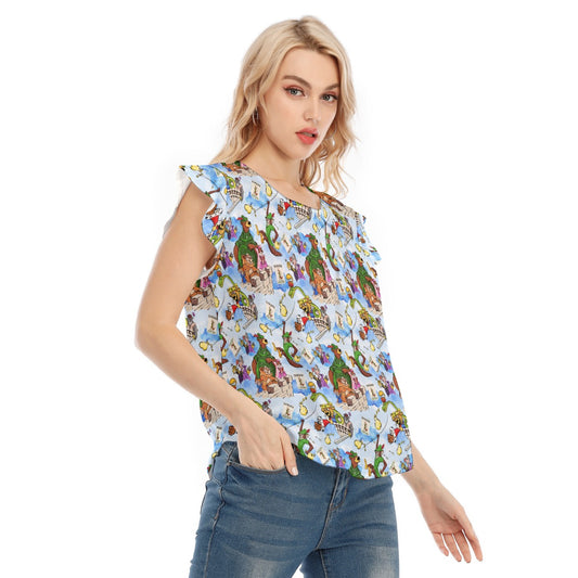 Robin Hood Adventure - Women’s Flutter Sleeve Top