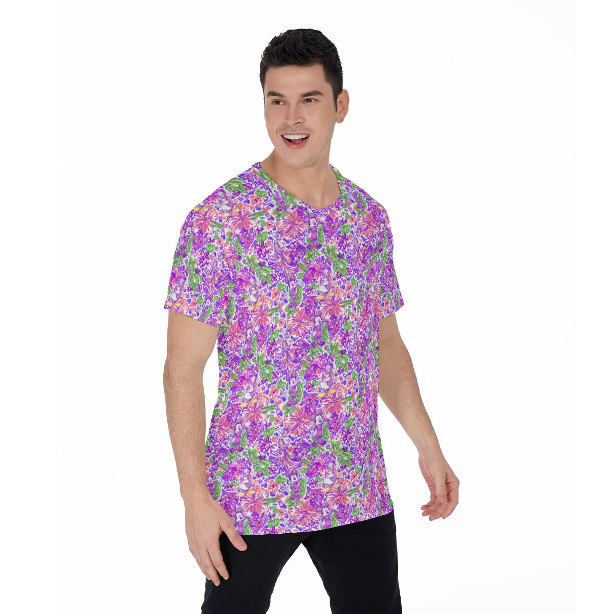 Tropical Splash Vibes - Iconic Crew - Men's Short Sleeve T-Shirt