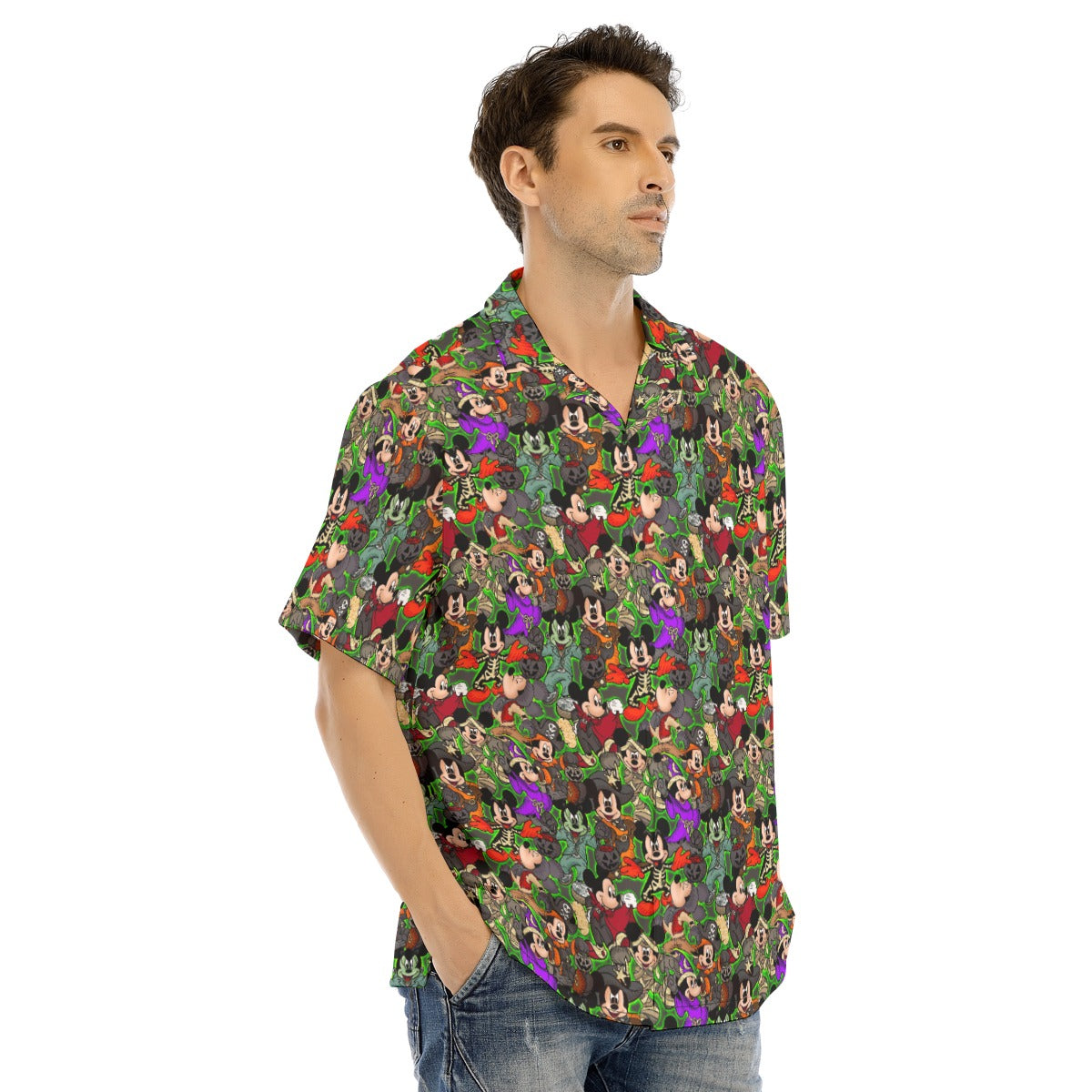 Halloween Costume Mashup - Men's Hawaiian Button Up Shirt