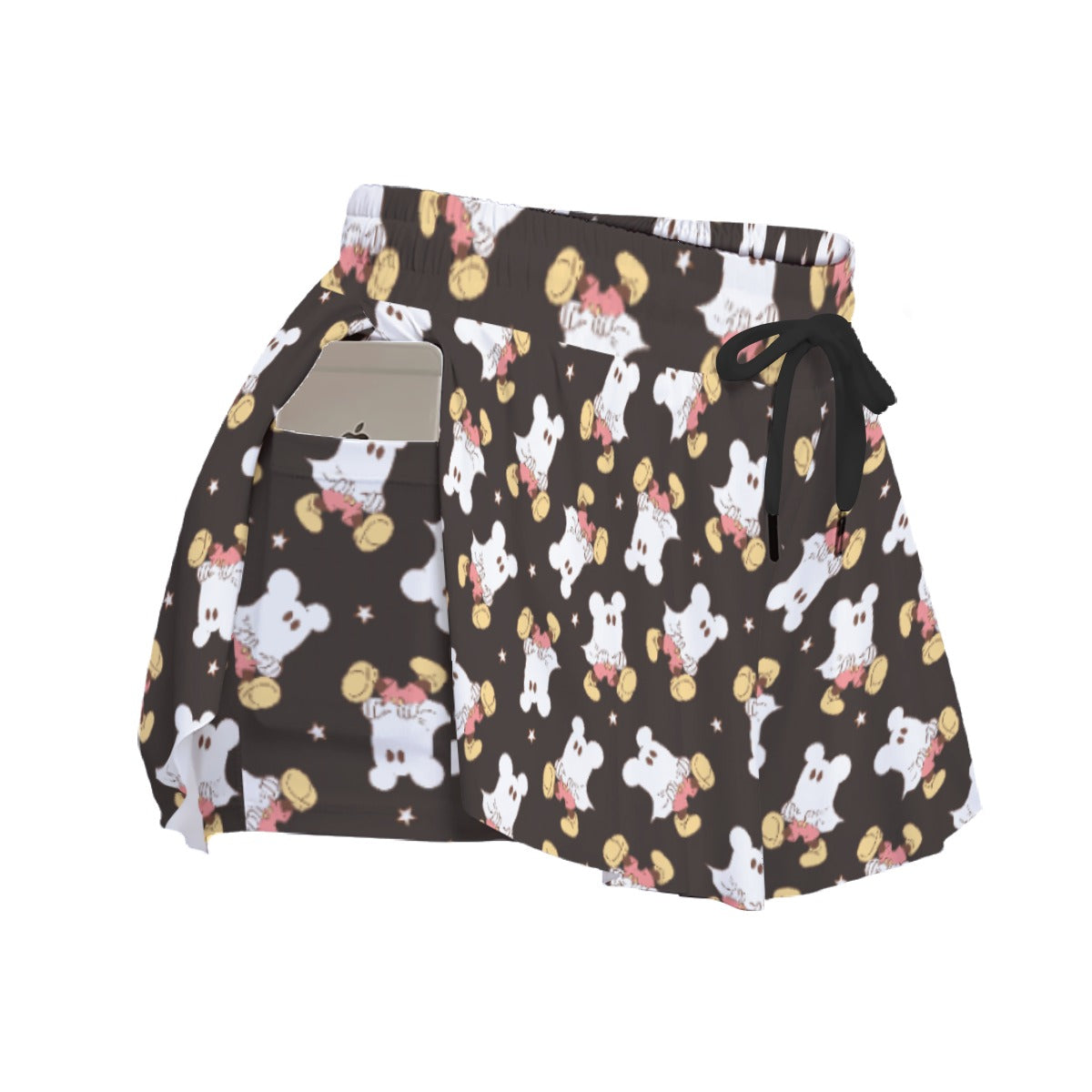Ghostly Mouse - Women's Flowy Pocket Shorts