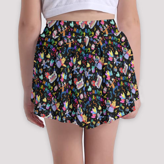 Happy Birthday Celebration - Girls’ Flowy Pocket Shorts