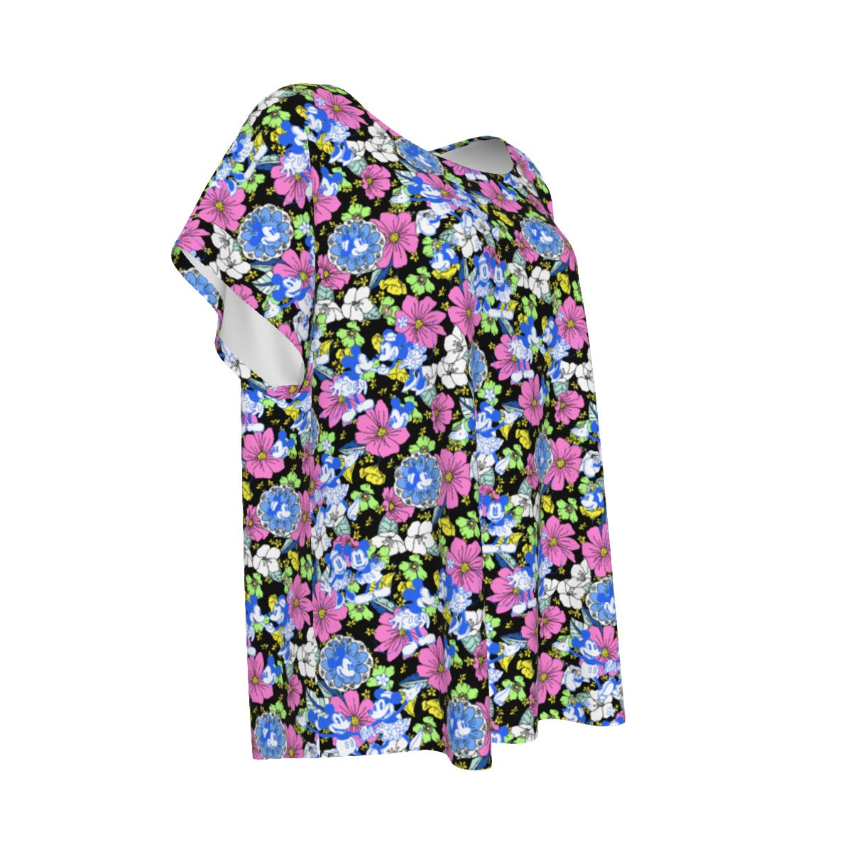 Garden Whimsy - Vintage Mouse Romancennie - Women’s Relaxed Fit Scoop Tee