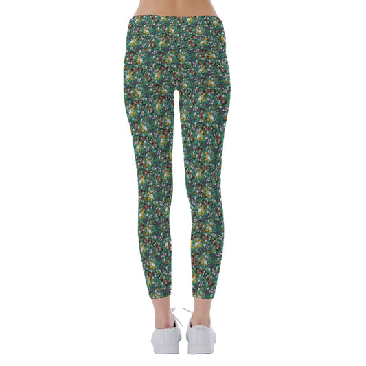 Beloved Couple as Spooky Pair - Women's Yoga Leggings