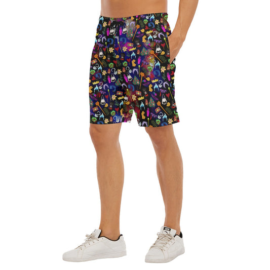 Villainous Icons Collage - Men’s Pocket Beach Shorts