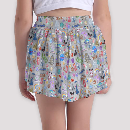 EC Around The World Experience - Girls’ Flowy Pocket Shorts