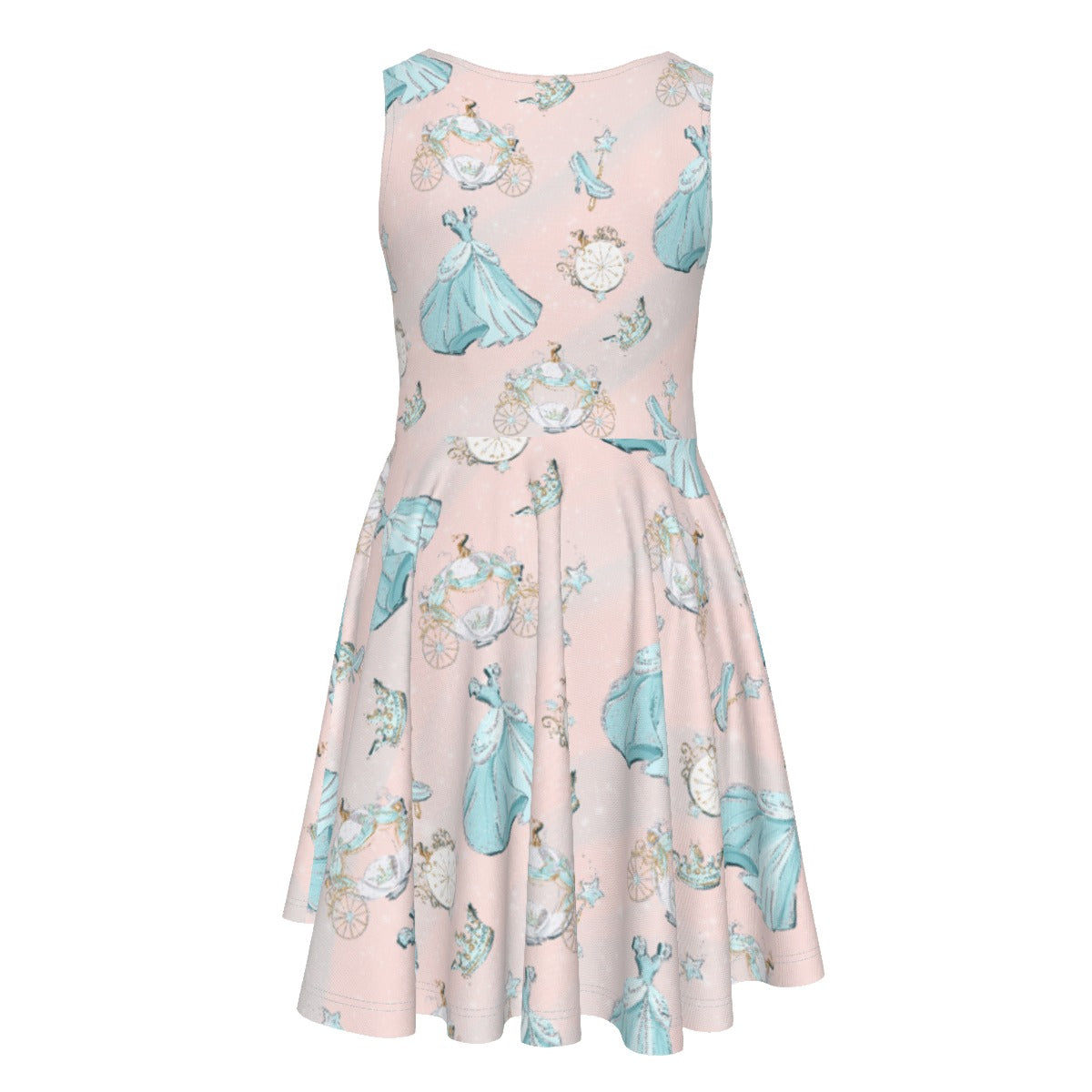 Pastel Midnight Magic- Kid's Sleeveless Skater Dress