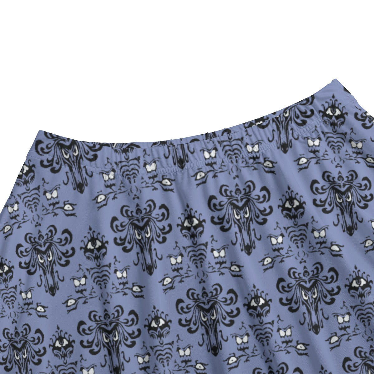 Spooky Mansion Wallpaper - Women's Pocket Skater Skirt