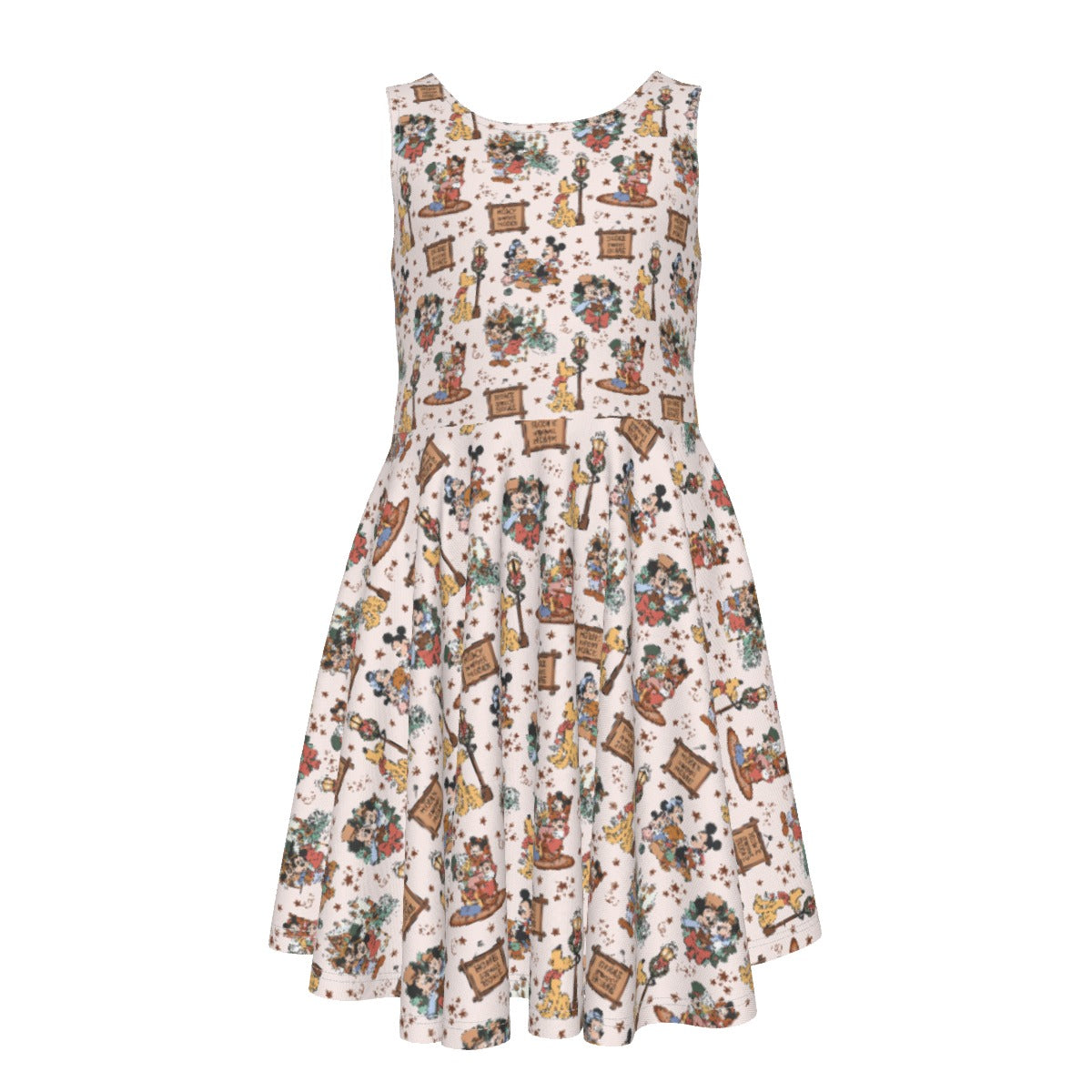Victorian Holiday Celebration - Kid's Sleeveless Skater Dress