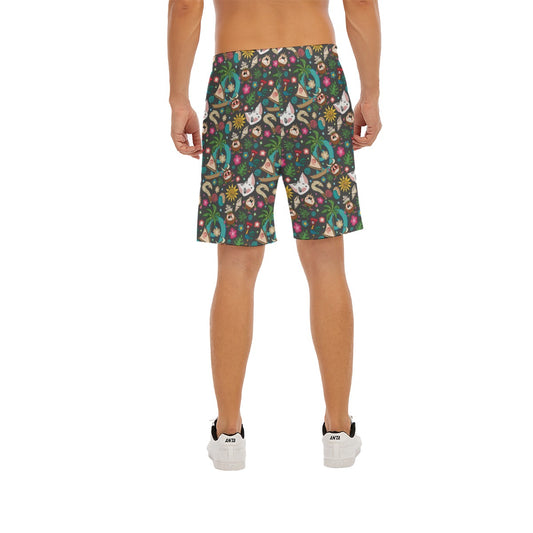 Polynesian Princess Icons - Men’s Pocket Beach Shorts