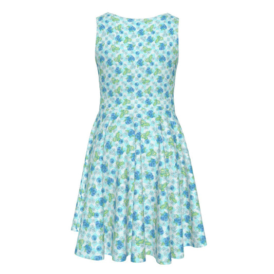 Summer Fruits - Blueberry - Kid's Sleeveless Skater Dress