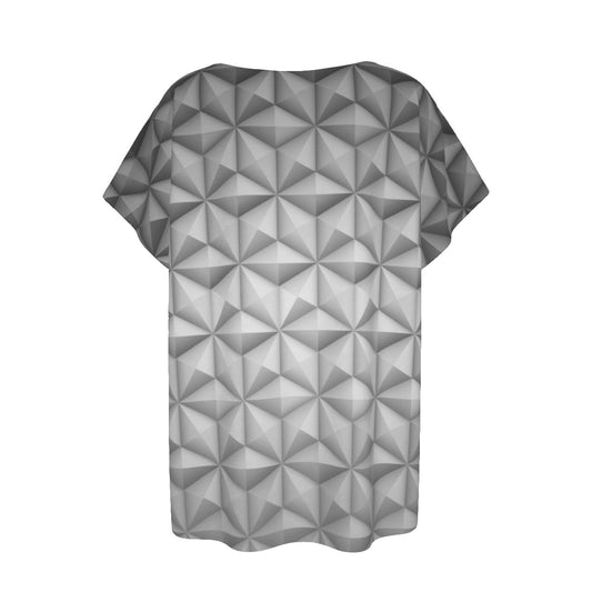 Geometric Silver Sphere - Women’s Relaxed Fit Scoop Tee