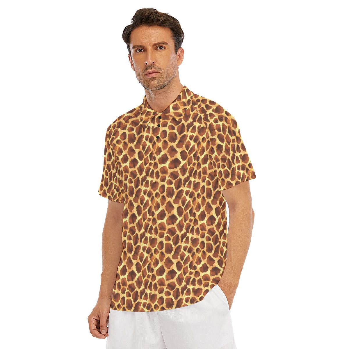 Animal Print - Giraffe - Men's Polo Shirt