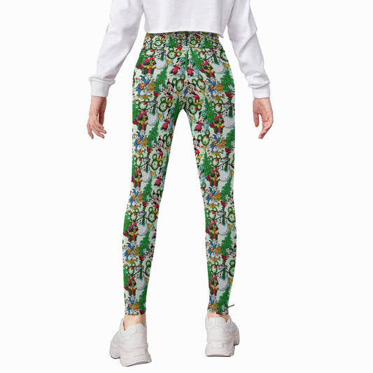 Mouse Friends Christmas Decorations - Kid's Leggings
