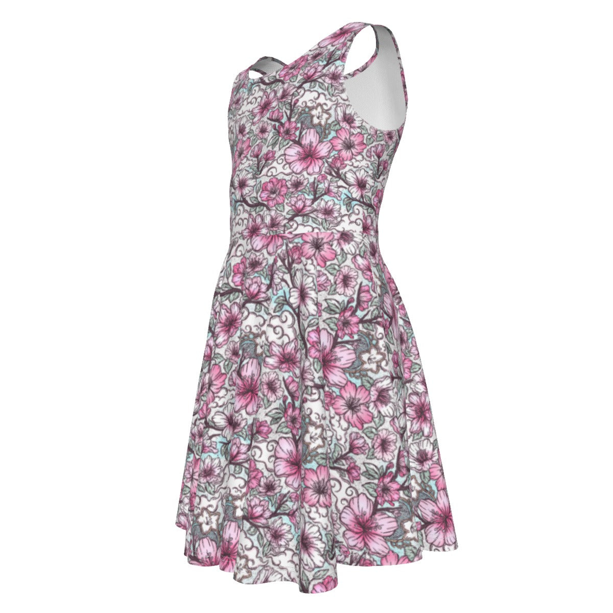Fairytale Florals – Blossoms of Honor - Kid's Sleeveless Skater Dress