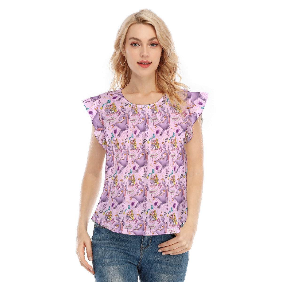 Figment Race Day Dash - Women’s Flutter Sleeve Top