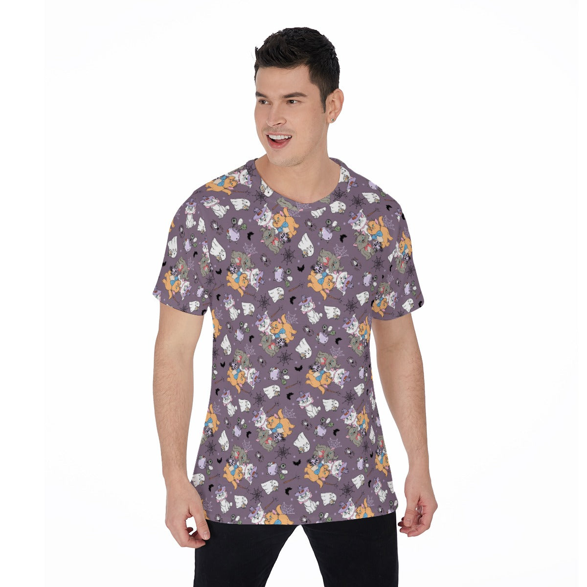 Spooky Fancy Felines - Men's Short Sleeve T-Shirt