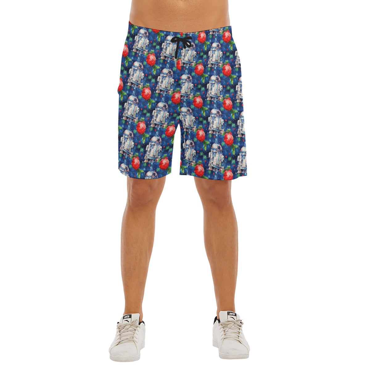 Little Blue Christmas Droid - Men’s Pocket Beach Shorts