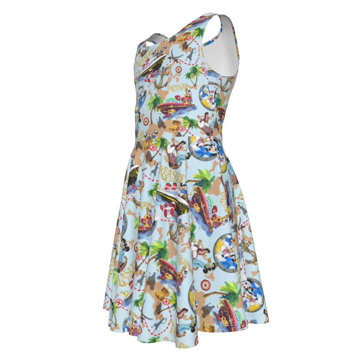 Treasure Voyage Cruise - Kid's Sleeveless Skater Dress