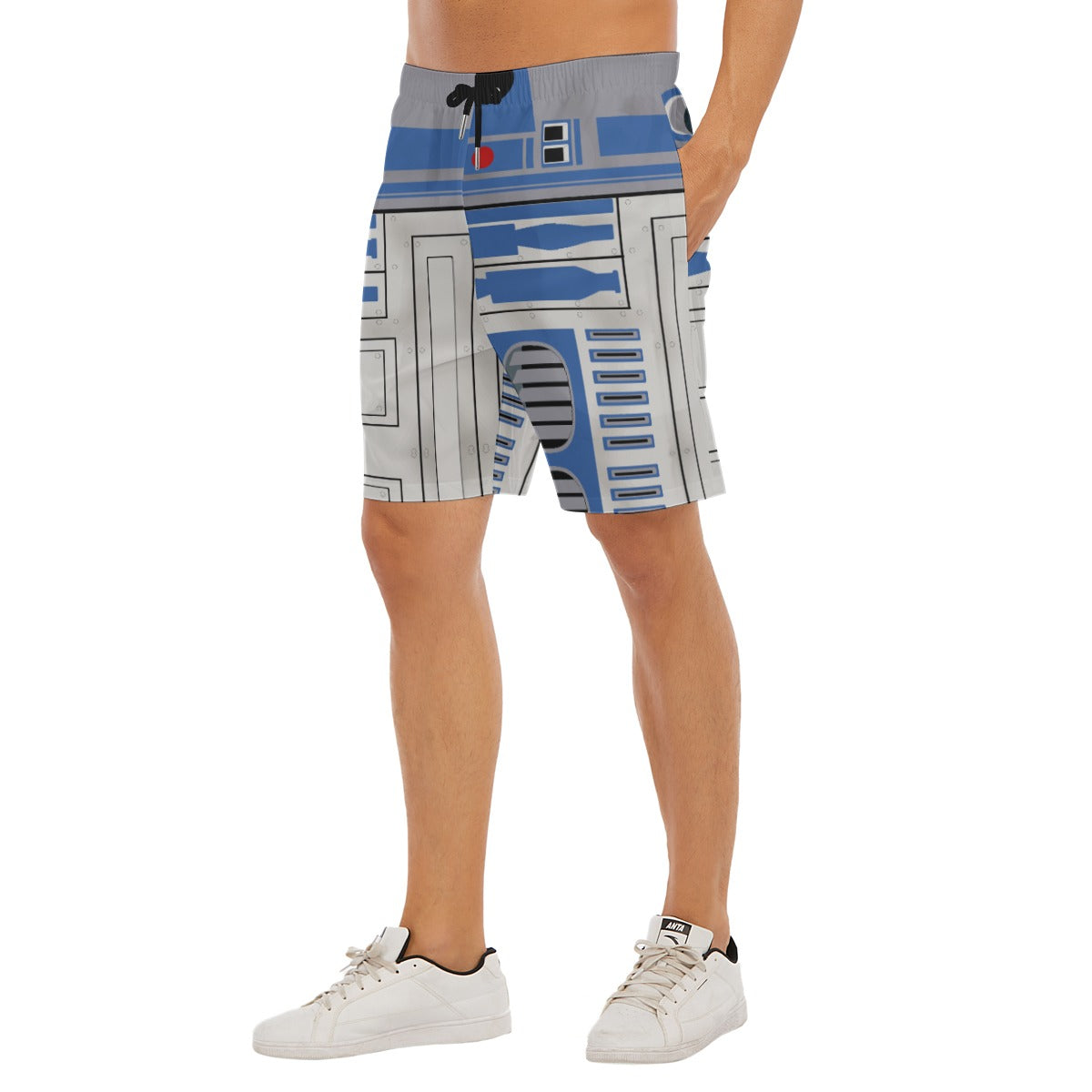 Little Blue Droid - Men’s Pocket Beach Shorts