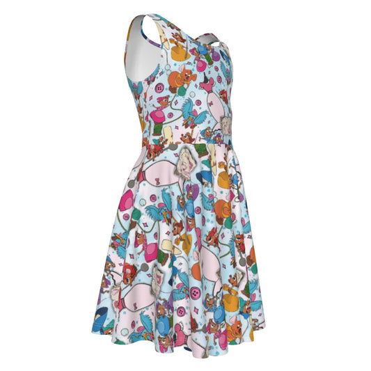 Tiny Tailors & Sewing Friendsends - Kid's Sleeveless Skater Dress