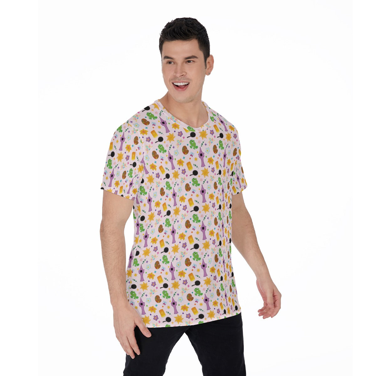Long Hair Princess Icons - Men's Short Sleeve T-Shirt