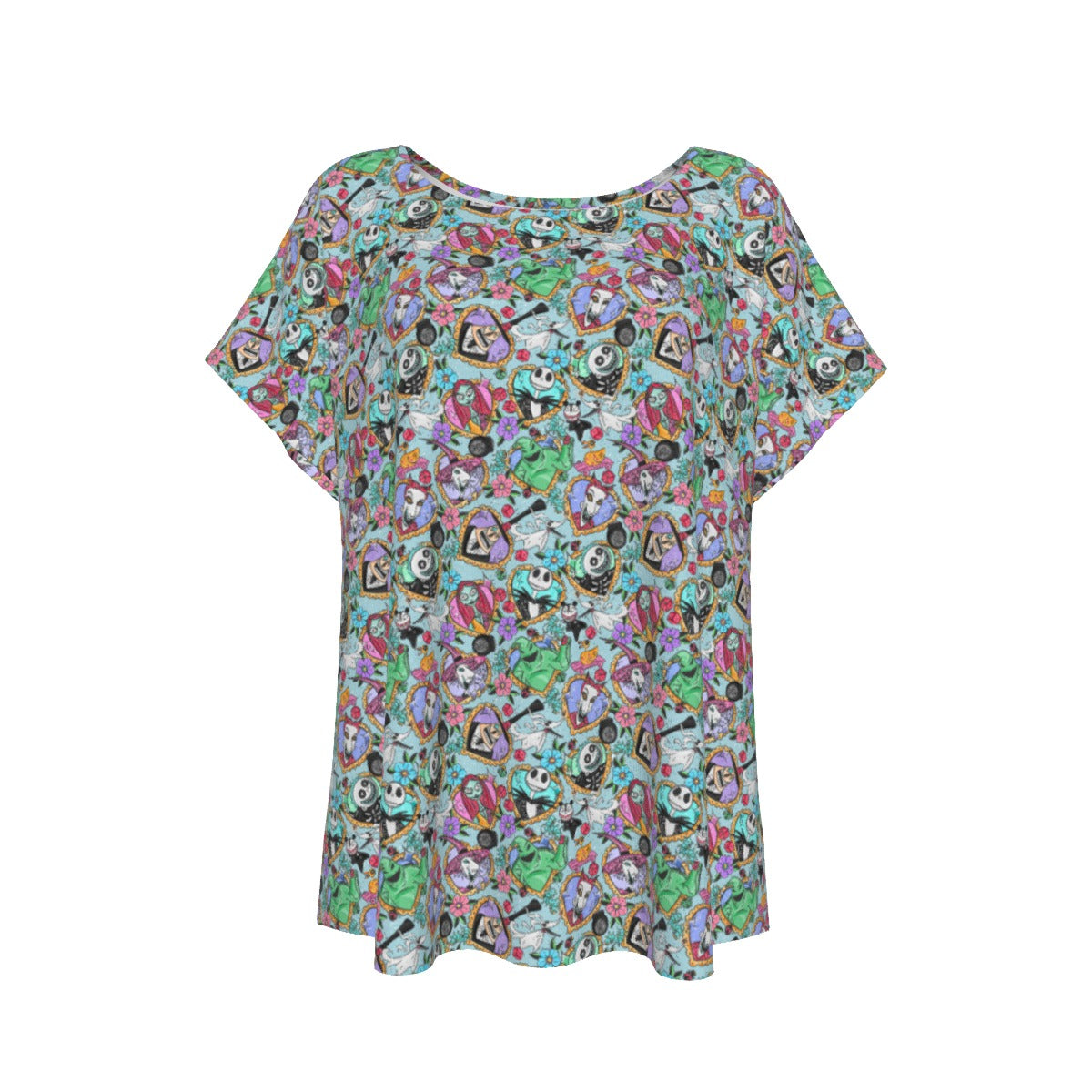 Tattoo Hearts Spooky Crew - Women’s Relaxed Fit Scoop Tee