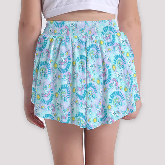 Sun-Kissed Snow Friend - Girls’ Flowy Pocket Shorts