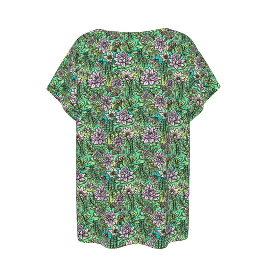 Fairytale Florals – Bayou Blooms - Women’s Relaxed Fit Scoop Tee