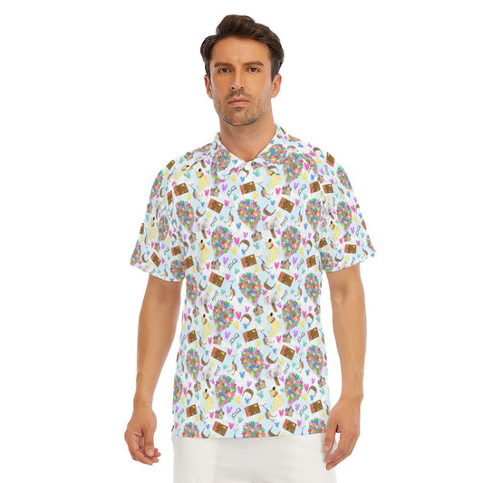 Up Adventure Icons - Men's Polo Shirt