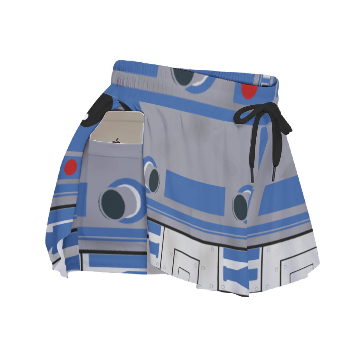 Little Blue Droid - Women's Flowy Pocket Shorts