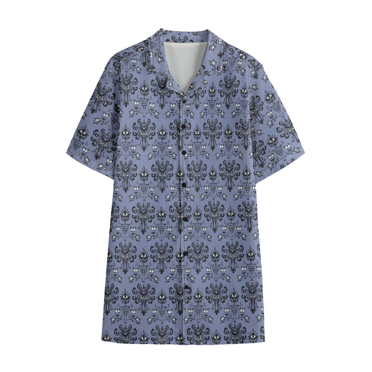 Spooky Mansion Wallpaper - Men’s Cotton-Rich Button Up Shirt