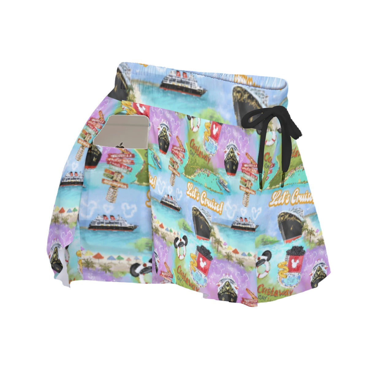 Tropical Castaway Island - Women's Flowy Pocket Shorts