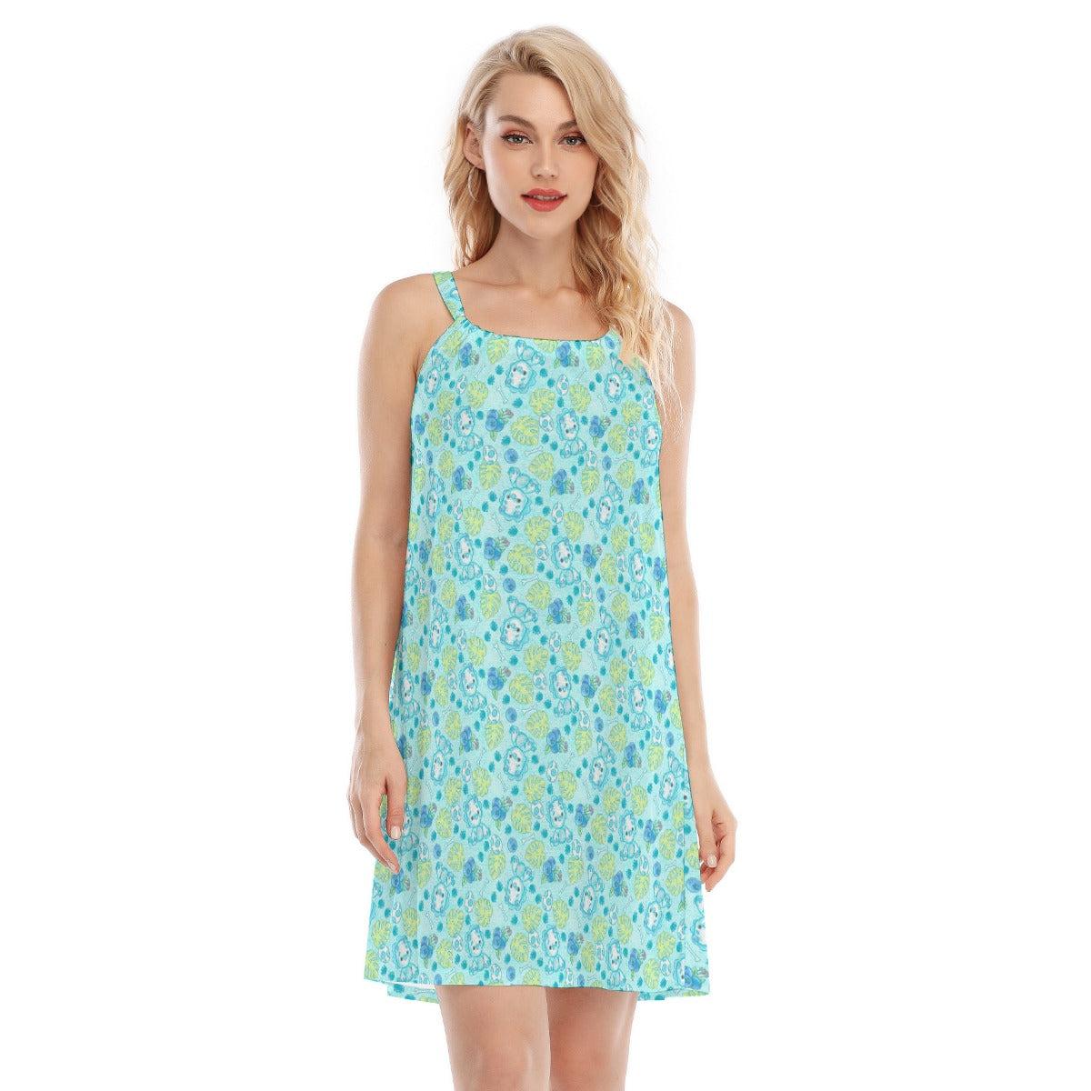Fruitimals - Blueberry Dinosaurs - Women’s Adjustable Sundress