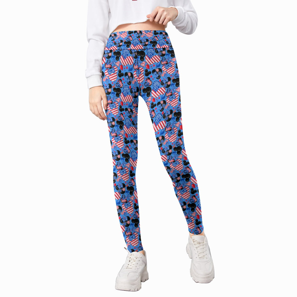Mouse Fourth of July Celebration - Kid's Leggings