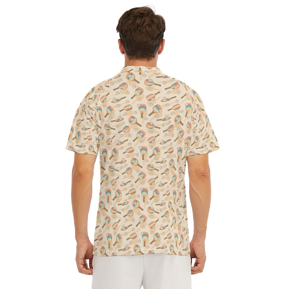 Retro Pickleball Volley - Men's Polo Shirt