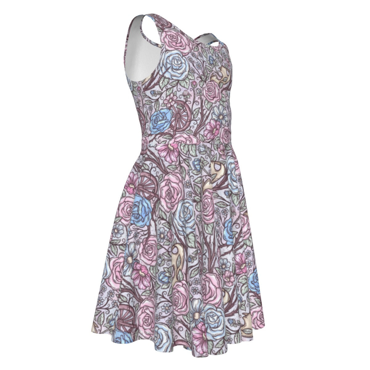 Fairytale Florals – Sleeping Enchantment - Kid's Sleeveless Skater Dress