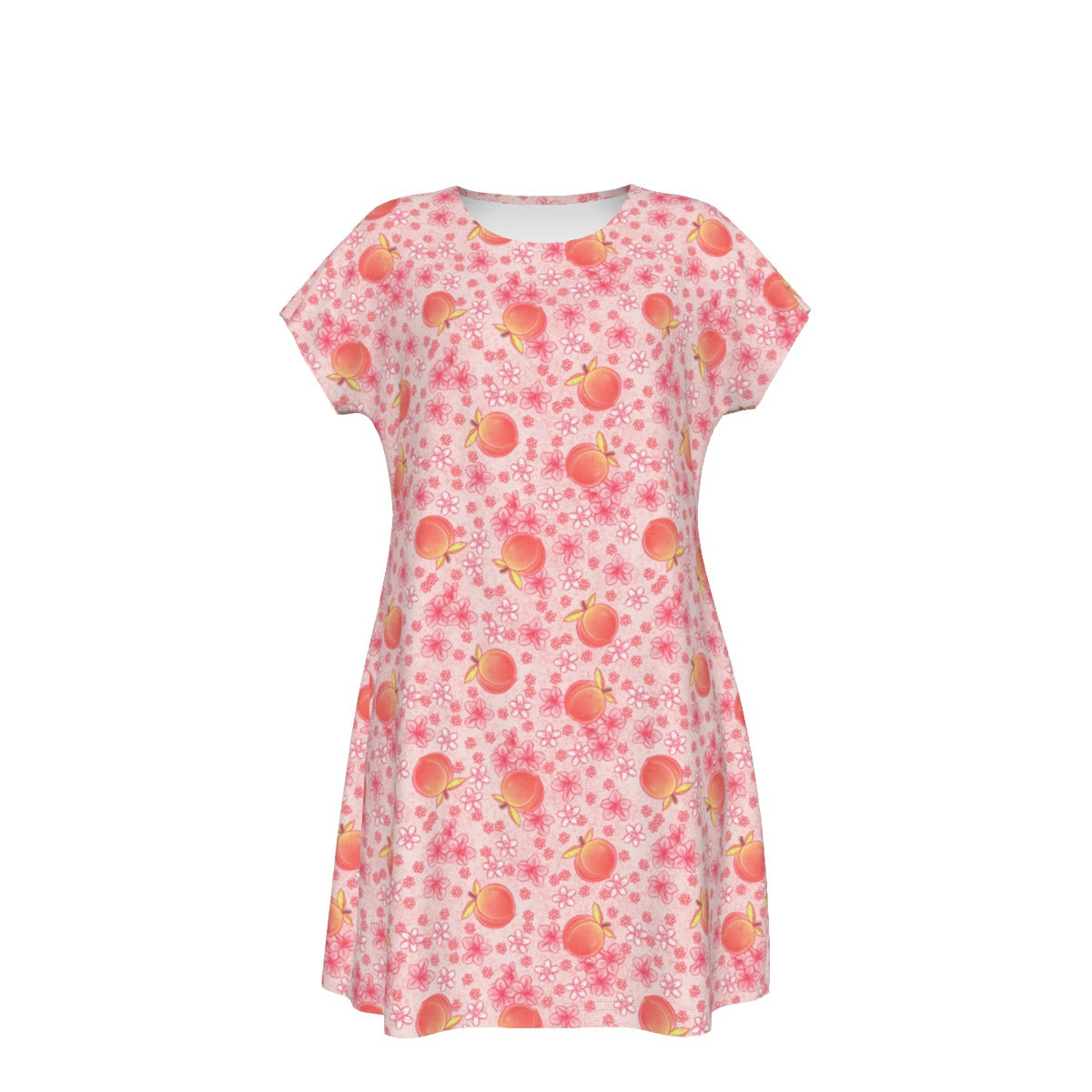 Summer Fruits - Peaches - Women's T-Shirt Dress