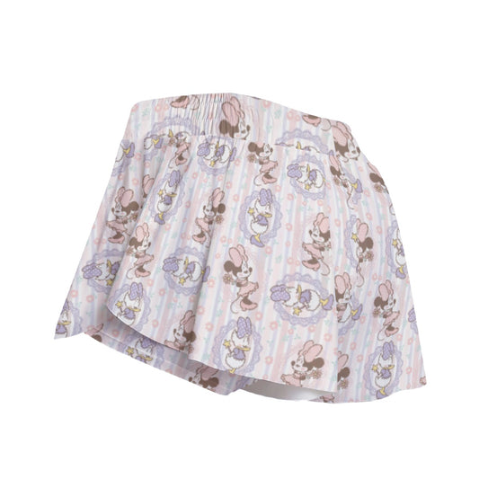 Sweet Springtime Style Duoaisy - Women's Flowy Pocket Shorts