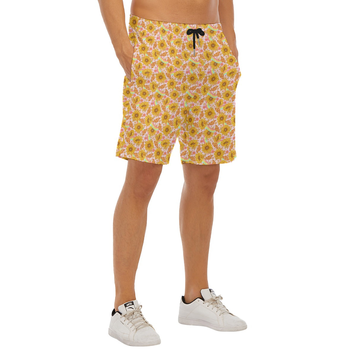 Sunflower Dreams - Men’s Pocket Beach Shorts