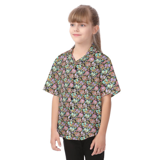 Tattoo Hearts Classic Crewends - Kid's Hawaiian Button Up Shirt