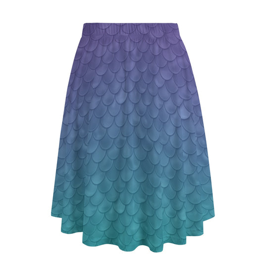 Dreamy Mermaid Scales - Women’s Pocket Midi Skirt