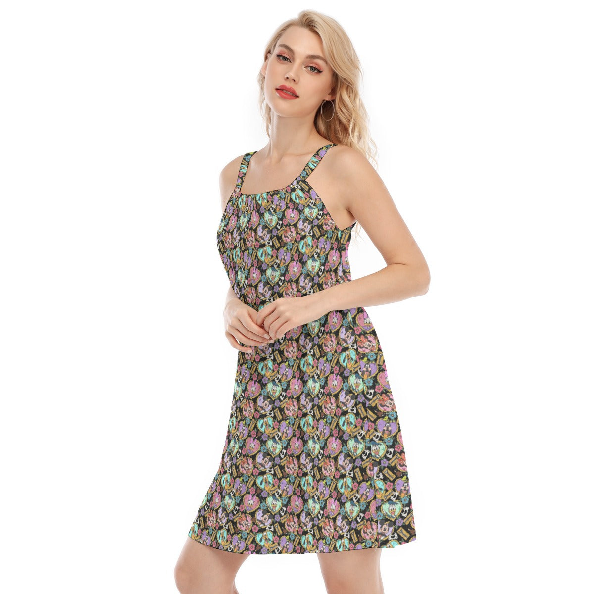 Tattoo Hearts Classic Crew - Women’s Adjustable Sundress
