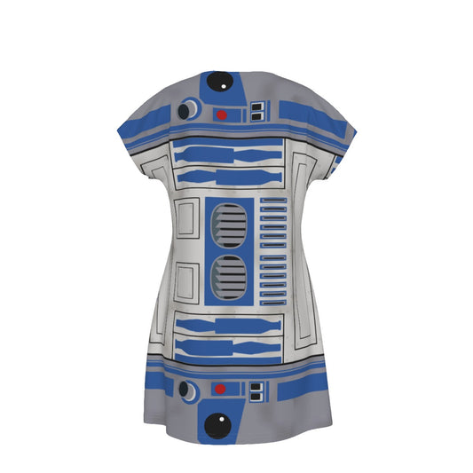 Little Blue Droid - Women's T-Shirt Dress